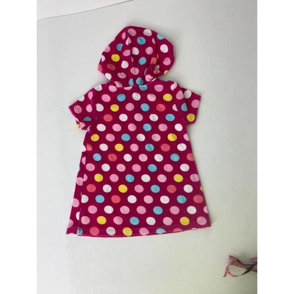 OP Ocean Pacific Pink Polka Dot Terrycloth Swim Cover - Size 24 Months - Picture 4 of 7